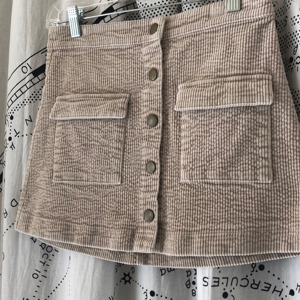 corduroy mini skirt